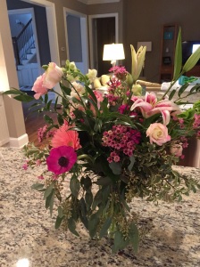Here are some beautiful bouquets of flowers, sent from my aunt Patti, my good friend Claire, and my friends up in Michigan, Rusty and Jenn! I think I appreciate flowers more than anyone I know so that's definitely been a perk with this whole cancer thing 😉